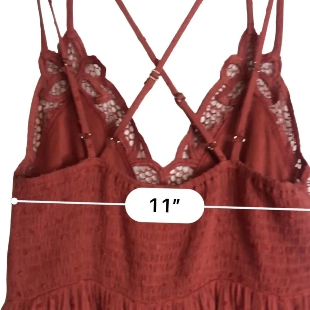 Brand New In Bohemian Burnt Orange Skater Dress Size S - Picture 5 of 16